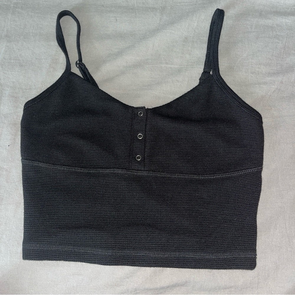 Garage Black Crop Top